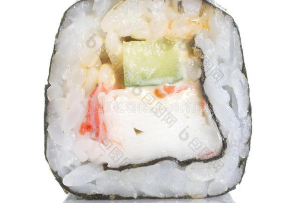 蟹黄黄瓜寿司卷
