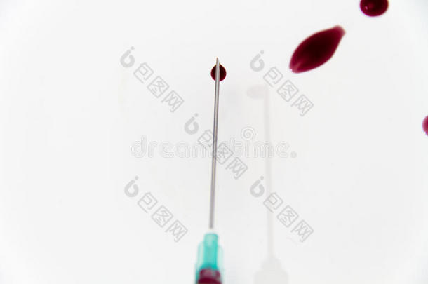 针筒式红血球检测用于研究hiv-aids的概念构想