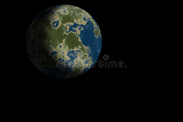 地球表面，地球类型的行星