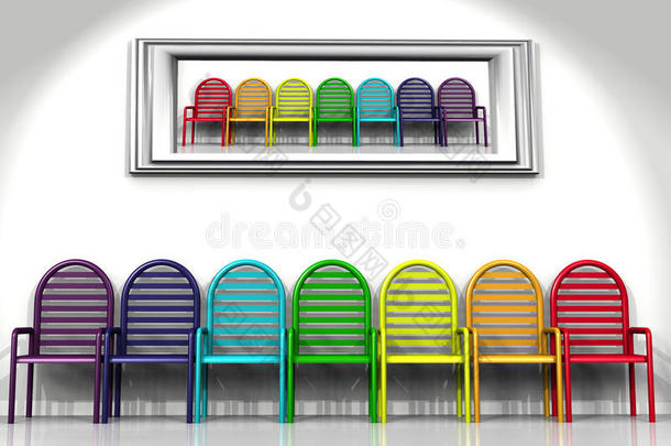 商业椅子颜色丰富多彩的舒适的