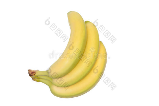 一束香蕉被隔离