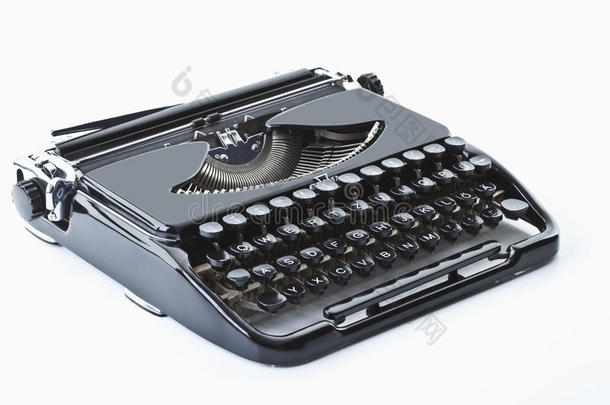 老式打字机，特写
