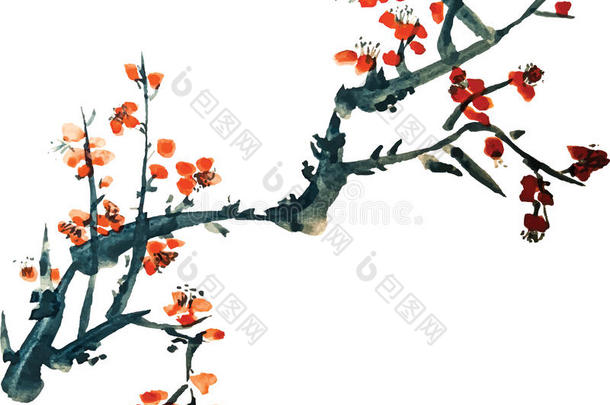 中国花画