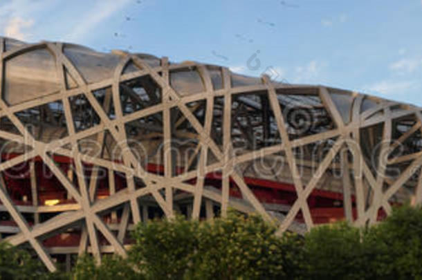 中国北京的鸟巢