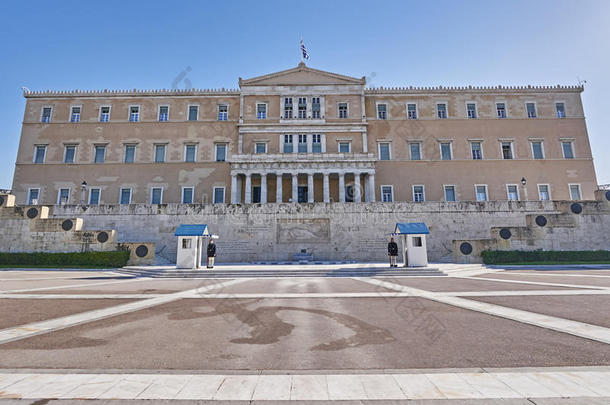 雅典，希腊，<strong>宪法</strong>广场上的议会