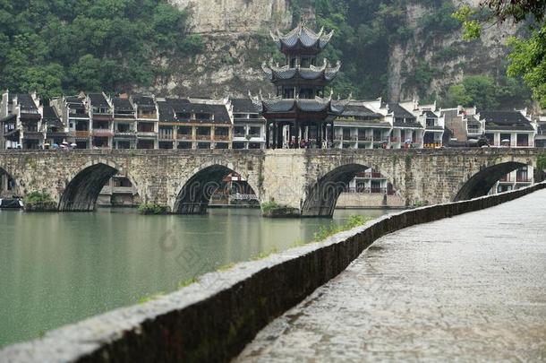 古代的建筑学亚洲船桥
