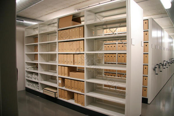 档案文件档案箱棕色的商业