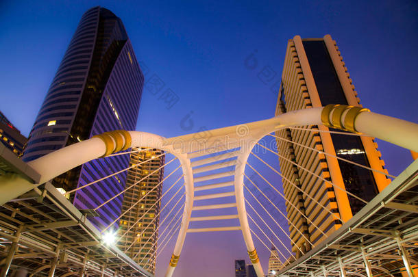 建筑学亚洲曼谷蓝天桥
