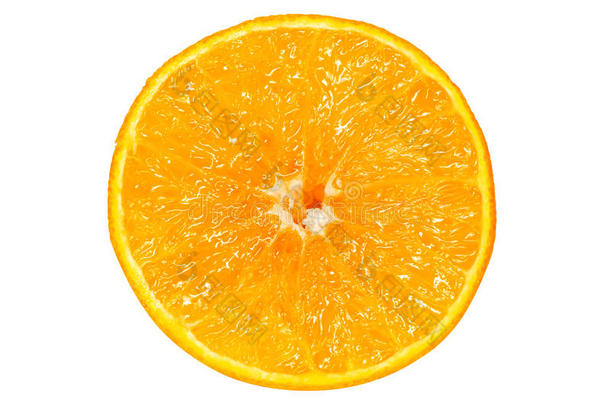 新鲜橙色孤立的白色背景