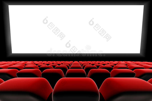 电影院或剧院屏幕座位。