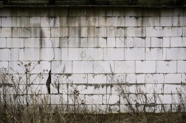 旧的脏砖墙