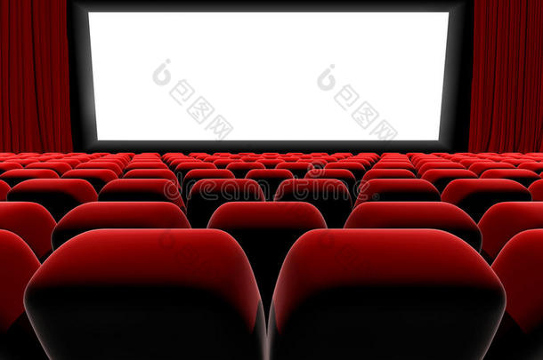 电影院或剧院屏幕座位。