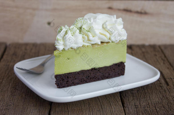 绿茶蛋糕。