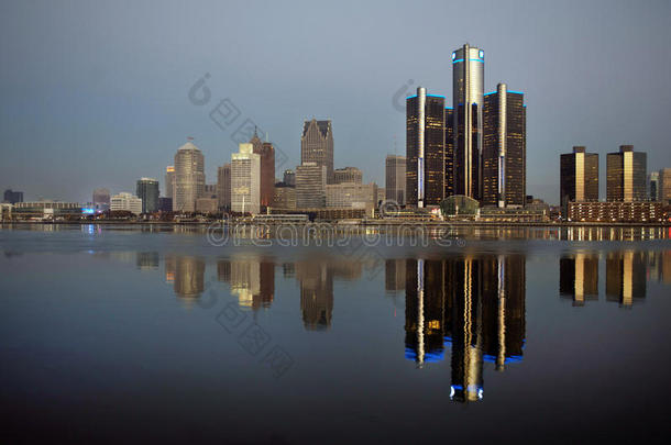 底特律在黎明全景2015年11月
