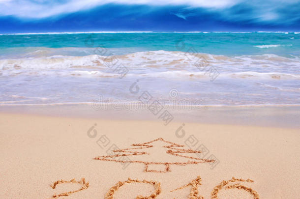 2016年历书海滩开始蓝色