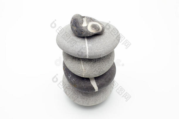 背景平衡平衡的鹅卵石概念