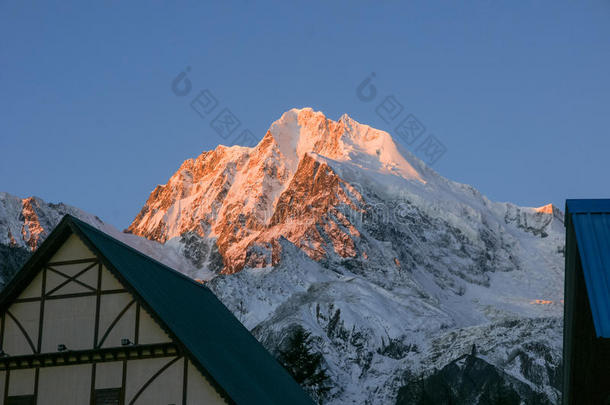 中国四川省贡嘎雪山