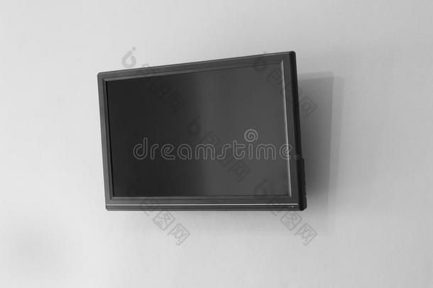 黑色液晶显示器或LED电视屏幕