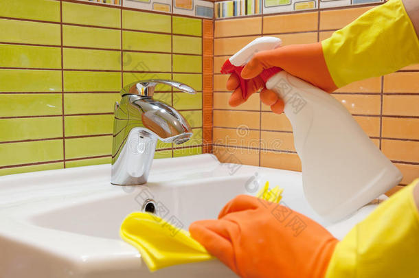 防腐剂浴室化学的清洁的清洁剂