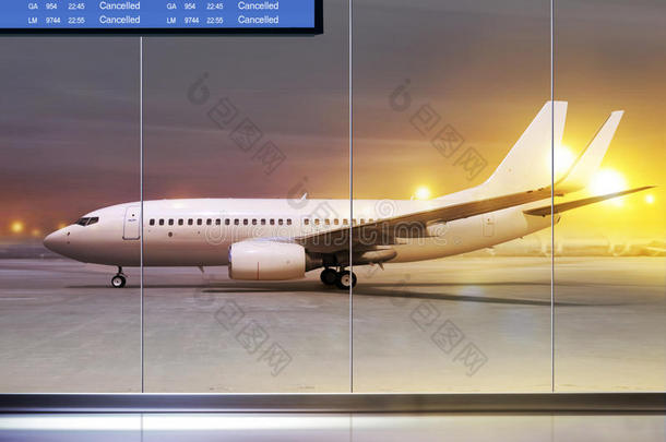 恶劣天气取消了航班