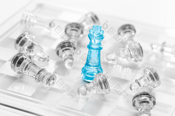 国际象棋商业概念。