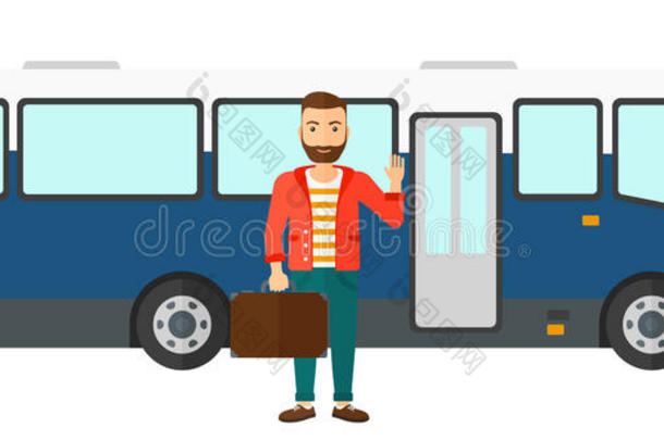 成人背景胡须公共汽车卡通