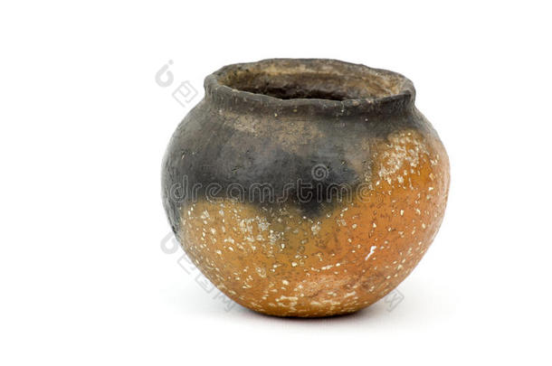 粘土罐，旧陶瓷花瓶