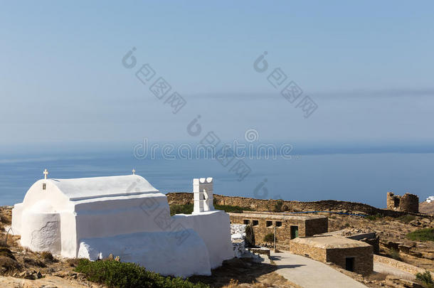 希腊iOS岛的希腊教堂