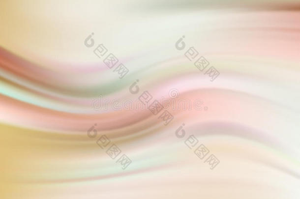 抽象的现代波浪流动的丝绸，缎子背景。 矢量优雅的平滑波