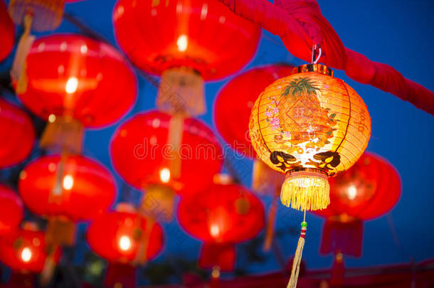 普吉岛元宵节的中国灯笼