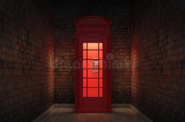 伦敦的英国电话亭
