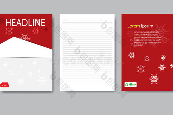 设计封面纸圣诞<strong>报告</strong>。