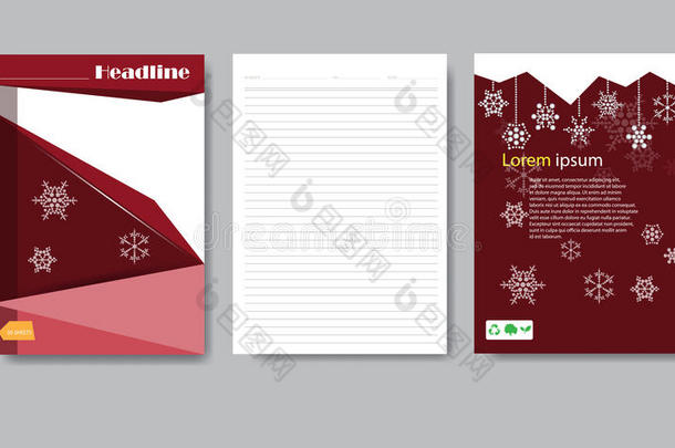 设计封面纸圣诞<strong>报告</strong>。