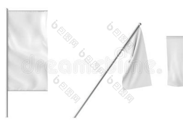 收集<strong>白色旗帜</strong>和横幅隔离在<strong>白色</strong>。