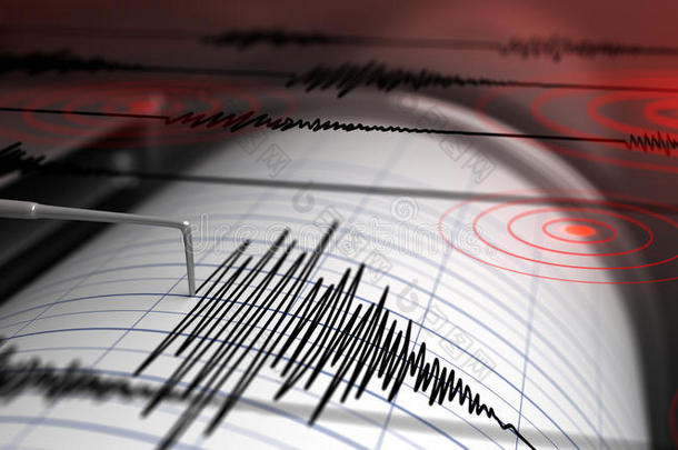 活动图表曲线探测器地震