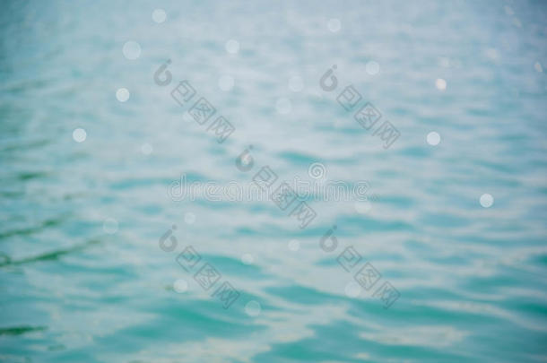 蓝色波纹理和波克（海浪表面）。