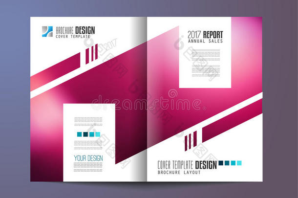 小册子模板，传单设计或商务演示的封面