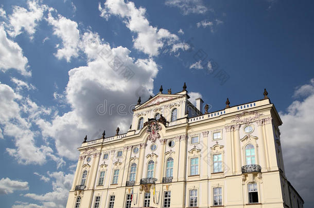 大主教宫殿，著名的建筑在布拉格城堡的主要入口，捷克共和国