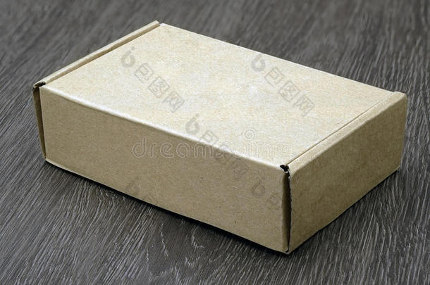 空白棕色盒子模型