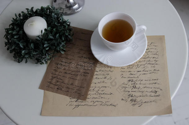 一杯茶和浪漫的信