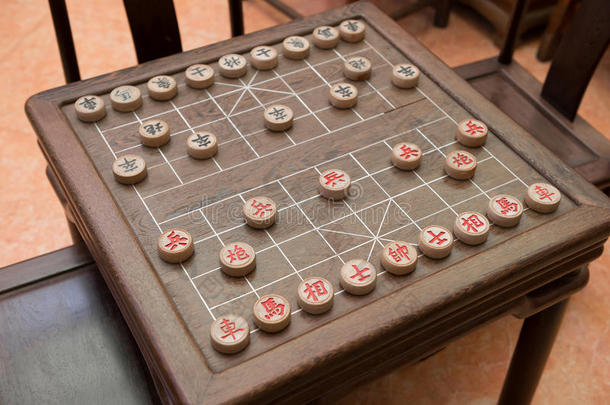 <strong>中国象棋</strong>和<strong>棋盘</strong>