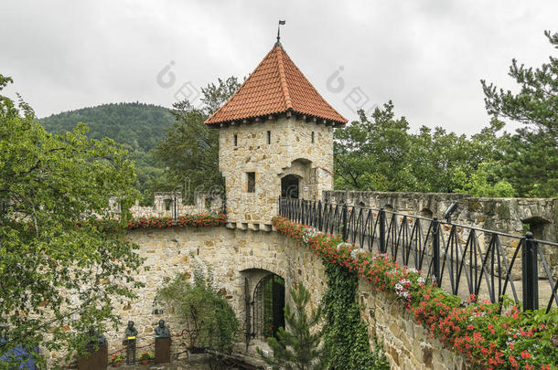城堡庭院捷克共和国3捷克白天