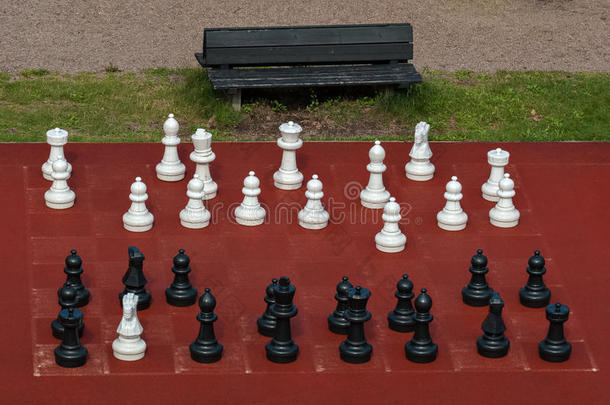 任何东西背景长凳黑色国际象棋