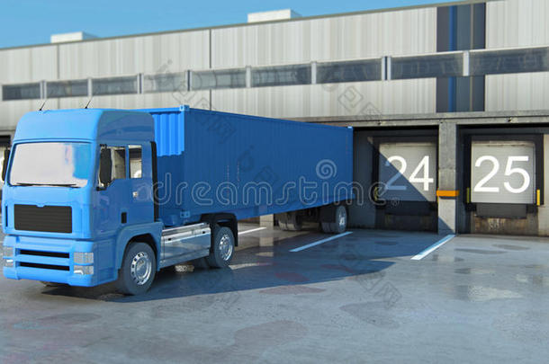 货物运输-仓库卡车