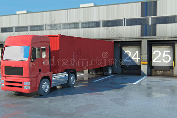 货物运输-仓库卡车