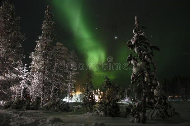 极光北极光圣诞节芬兰芬兰语