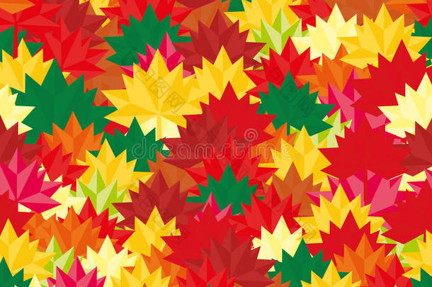 秋季图案为您的横幅，壁纸，邮寄，设计，销售，卡片秋季背景矩形与一个地方的信息
