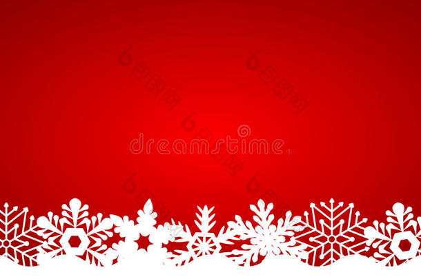 圣诞红背景，矢量插图