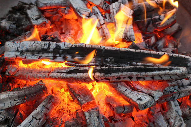 木头上的火焰