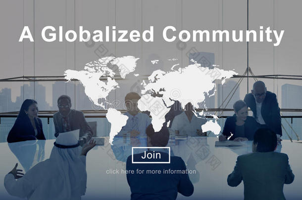 全球化的社区全球连接网络概念